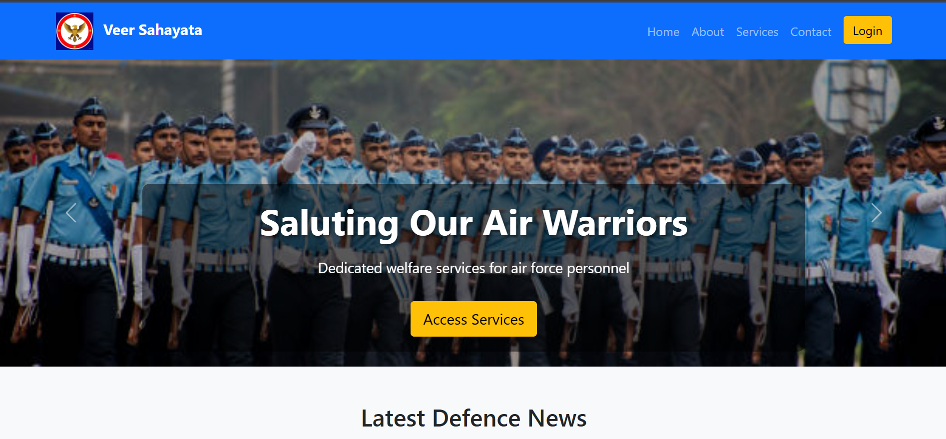 Veer Sahayata - Defence Welfare Portal